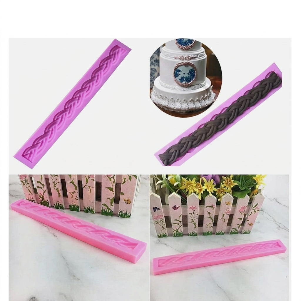 Rope Silicone Mold – Decorative Rope Pattern Fondant & Cake Decorating Mold