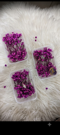 Purple Dried Baby Breath Box | Preserved Flowers for Cake Decoration & Crafts