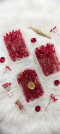 Red Dried Baby Breath | Preserved Gypsophila Flowers for Cake Decoration & Crafts