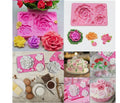 5 Cavity Rose Silicone Mold – Floral Chocolate, Fondant & Candy Mold