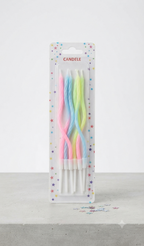 Elegant Curve Spiral Candles Set – Decorative Birthday & Cake Candles (Multi Colors Available)