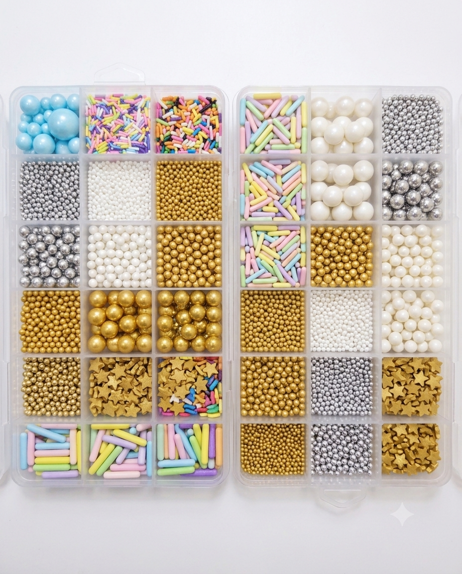 Edible Sprinkles Box 250g | Premium Cake & Cupcake Decorating Sprinkles