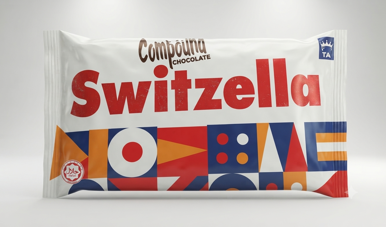 Switzella Dark Chocolate Slab 2kg | Baking Chocolate for Cakes, Ganache & Desserts