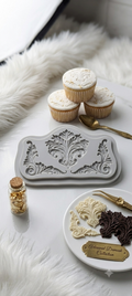 3 Cavity Border Silicone Mold | Cake Decorating Fondant & Chocolate Border Mold