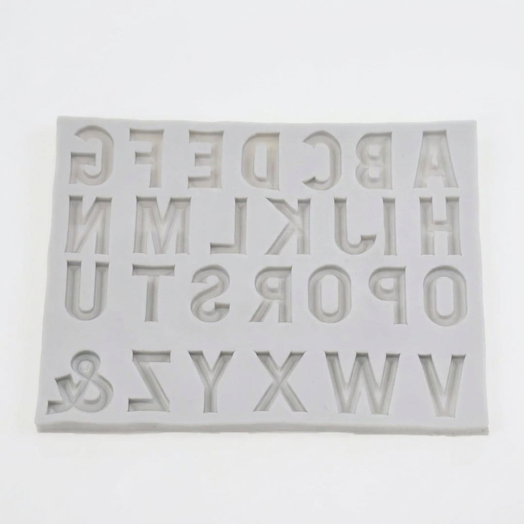 Alphabet Silicone Mold – Letter Chocolate, Fondant & Cake Decoration Mold