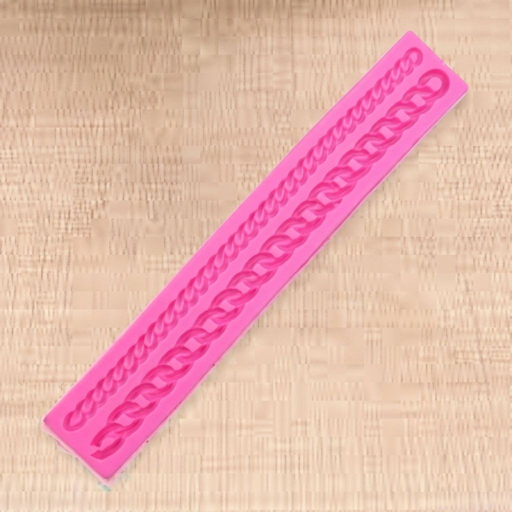 Chain Silicone Mold – Decorative Chain Fondant, Chocolate & Cake Decoration Mold