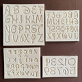 Alphabet & Numbers Silicone Mold Set (3 Pcs) | Fondant & Chocolate Cake Decorating Mold