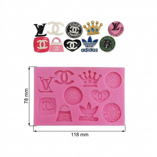 Brands Logo Silicone Mold | Fondant & Chocolate Logo Cake Decorating Mold