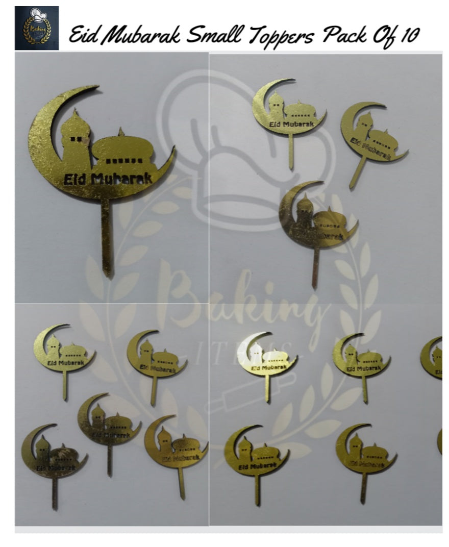 Eid Mubarak Small Toppers Design 6