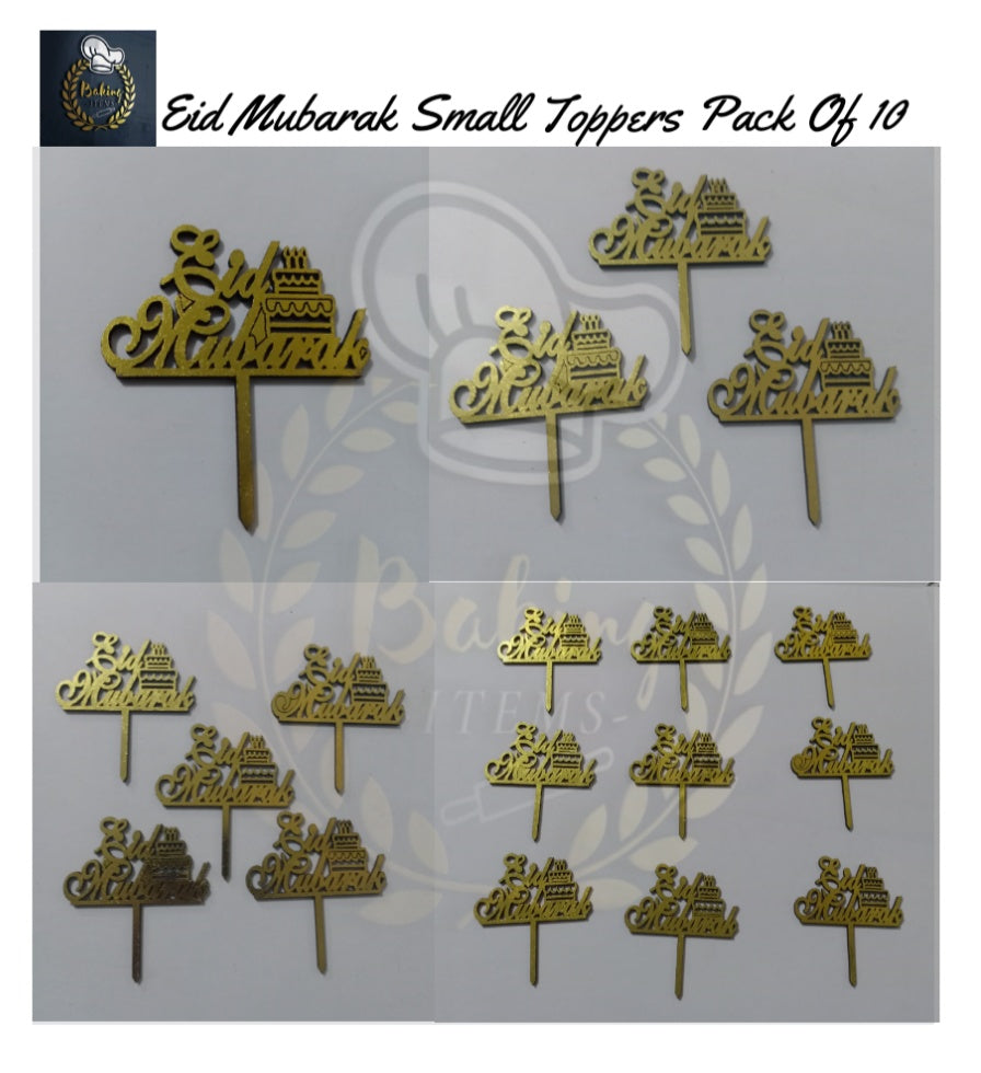 Eid Mubarak Small Toppers Design 2