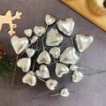 Silver Heart Faux Pack Of 20 Pcs