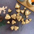 Golden Heart Faux Pack Of 20 Pcs