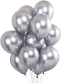 Silver Metallic Balloon Pack Of 12 Pcs