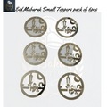 Eid Mubarak Acrylic Tags Pack Of 5 Pcs