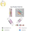 3 Pcs Fondant Tools Set