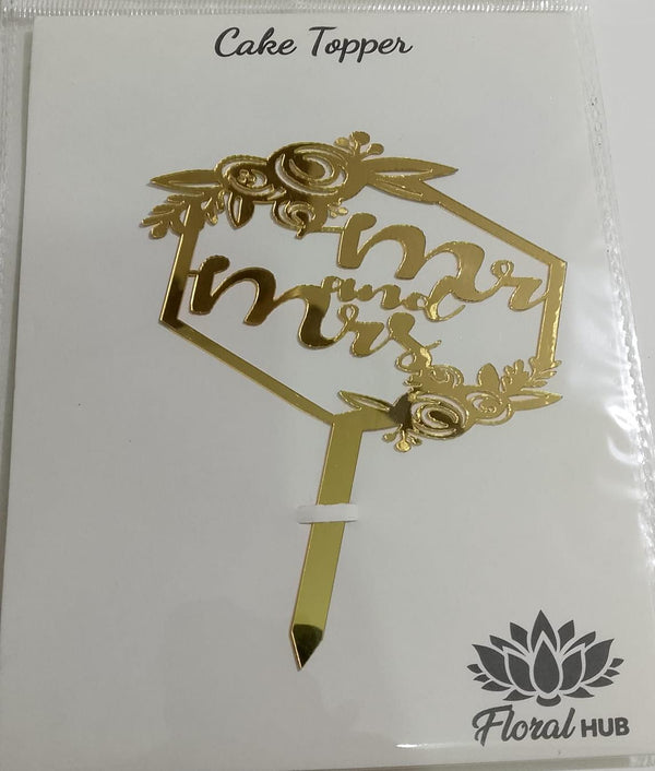 Mr & Mrs Acrylic Topper