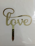 Love Acrylic Topper