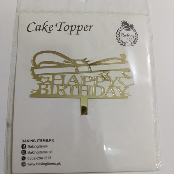 Happy Birthday Acrylic Topper