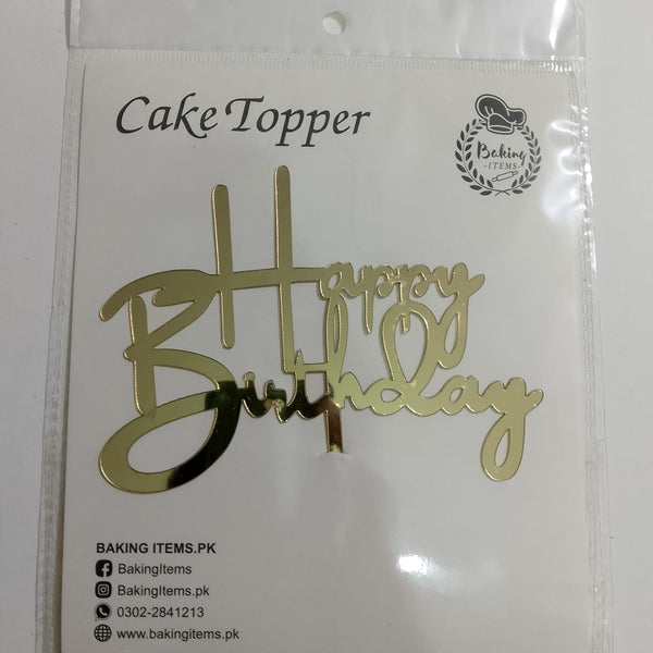 Happy Birthday Acrylic Topper