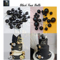 Black Faux Balls Pack Of 20 Pcs