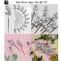 Silver Berries Topper Pack Of 4