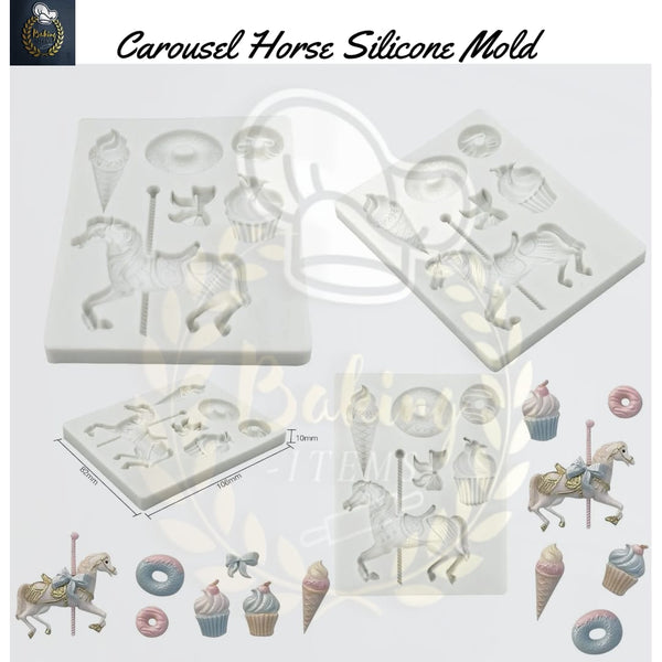 Carousel Horse Silicone Mold