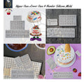 Upper Case Lower Case & Number Silicone Mold