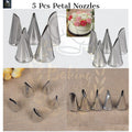 5 Pcs Petal Nozzle Set