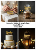 Ramadan Mubarak Acrylic Tags