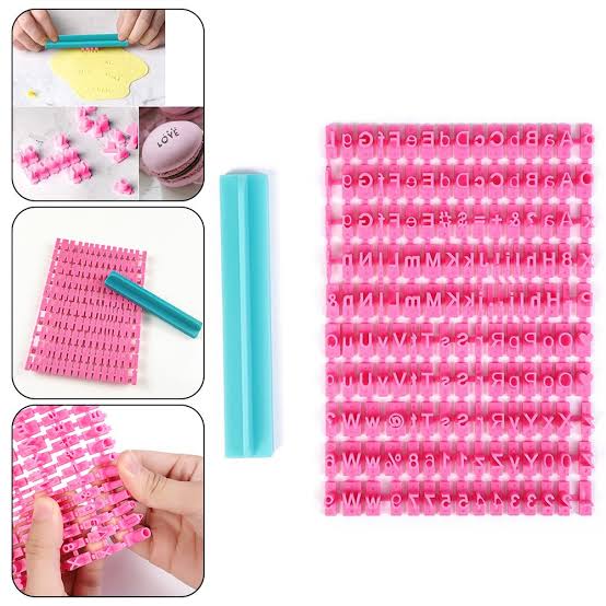 Pink SMS Cutter | Fondant & Sugar Paste Cake Decorating Cutter Tool