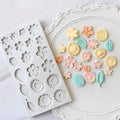 20 Cavity Leaf & Flowers Silicone Mold | Fondant Flower & Leaf Cake Decorating Mold