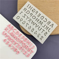 Mini Alphabet & Number Silicone Mold | Fondant & Chocolate Letter Number Cake Decorating Mold