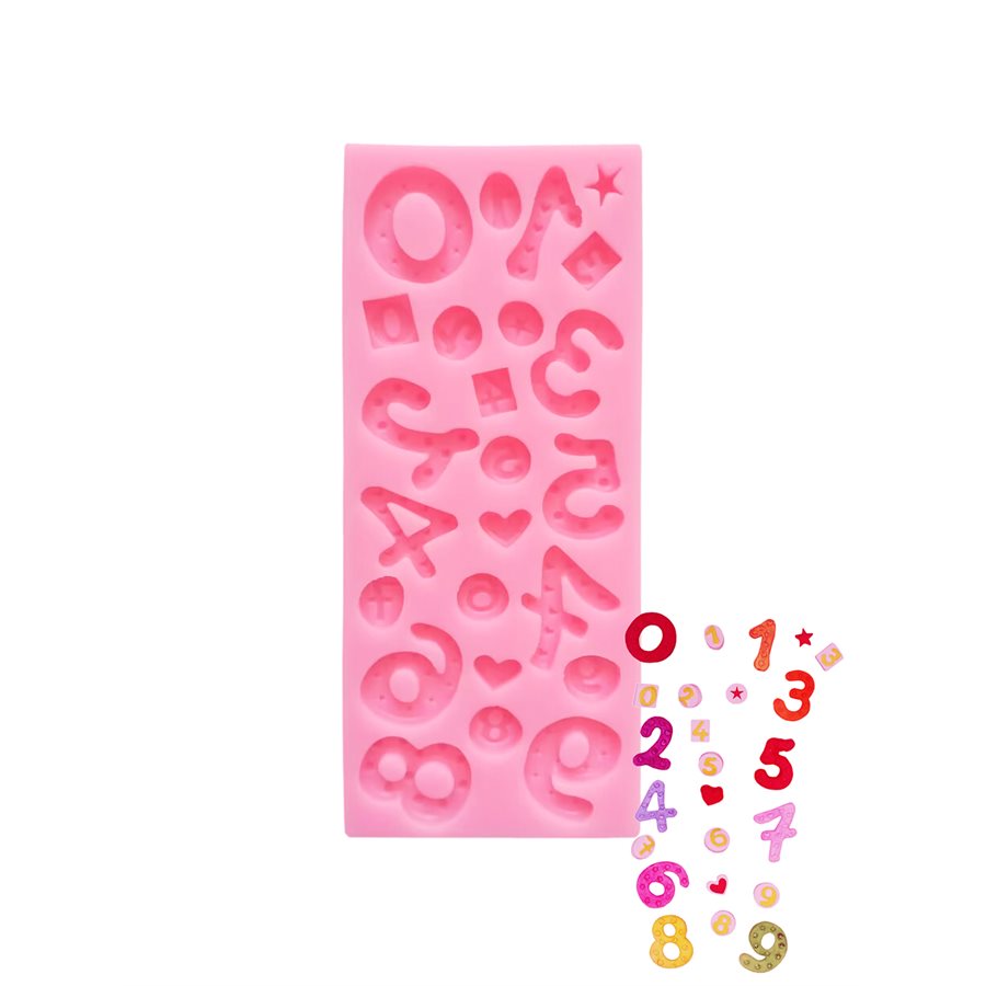 Numbers Silicone Mold | Fondant & Chocolate Number Cake Decorating Mold