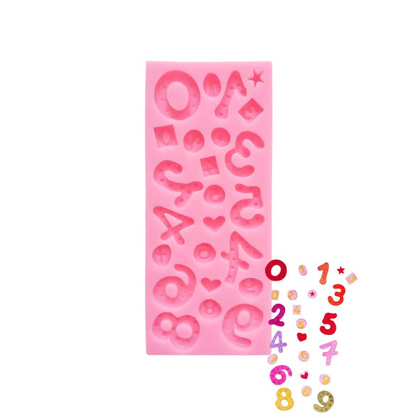 Numbers Silicone Mold | Fondant & Chocolate Number Cake Decorating Mold