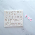 Alphabet Silicone Mold | Fondant & Chocolate Letter Cake Decorating Mold