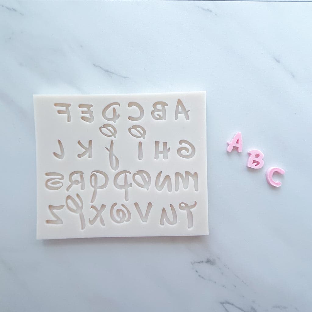 Alphabet Silicone Mold | Fondant & Chocolate Letter Cake Decorating Mold