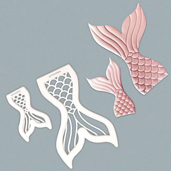 Fish Tail Cutter Set (2 Pcs) | Fondant & Gum Paste Cake Decorating Cutter Tools