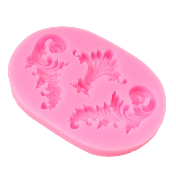 3 Cavity Border Silicone Mold | Fondant & Chocolate Cake Edge Decorating Mold