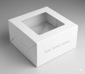 9x9x6 Inch White Cake Box
