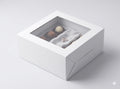 9x9x4 Inch White Cake Box
