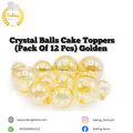 Golden Transparent Faux Balls