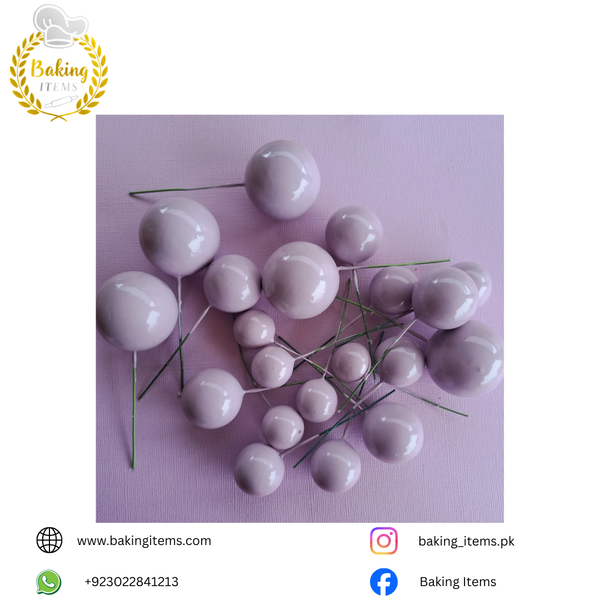 Purple Faux Balls