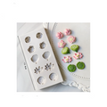10 Cavity Lotus Flower Silicone Mold – Floral Chocolate, Fondant & Cake Decoration Mold