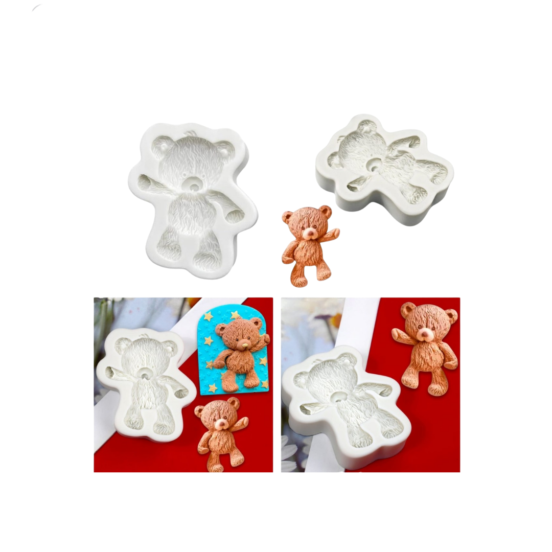 3D Teddy Bear Silicone Mold – Teddy Bear Chocolate, Cake & Dessert Decoration Mold