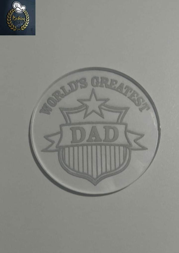 World's Greatest Dad Embosser
