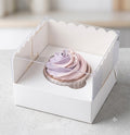 1 Cupcake Transparent Lid Box – Premium Clear Lid Single Cupcake Packaging Box