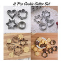 12 Pcs Steel Cookie Cutters – Fondant & Baking Decorating Set
