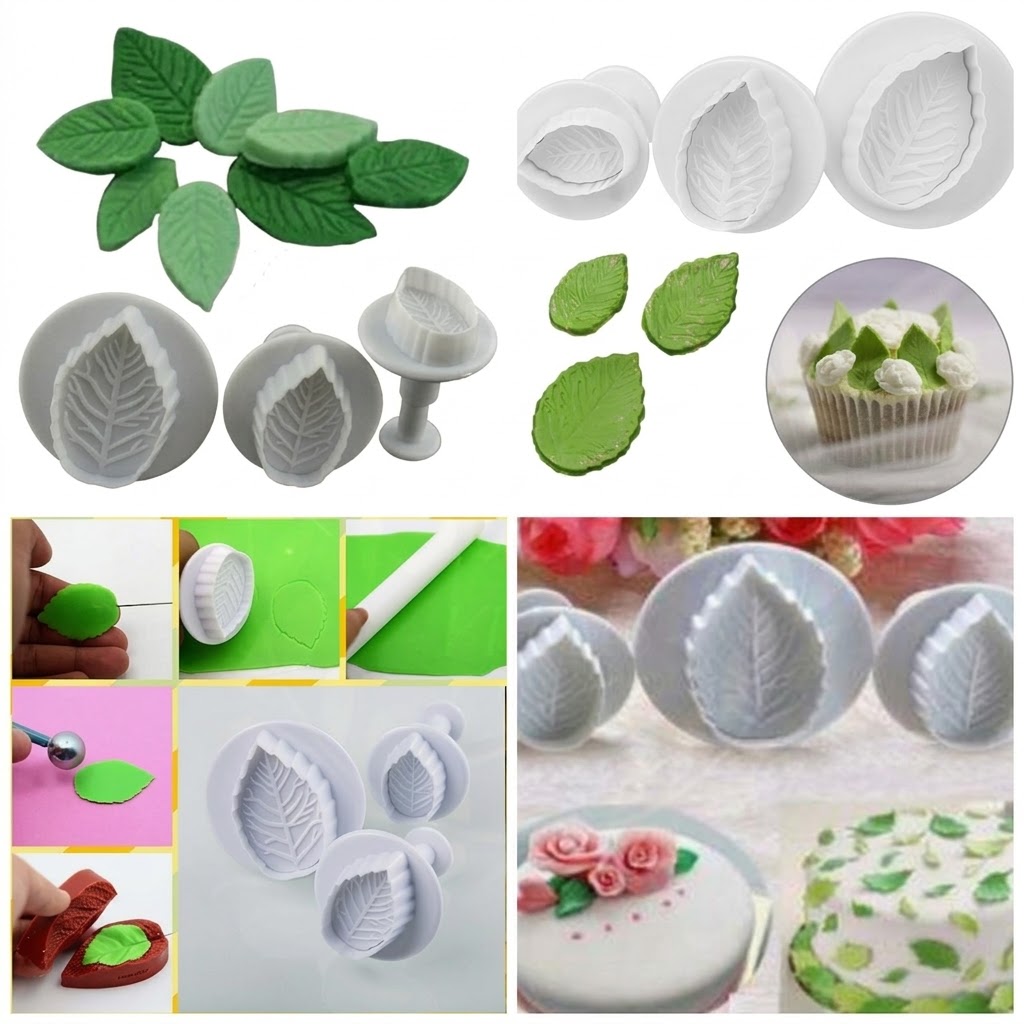 Leaf Plunger Cutter – Fondant & Cookie Decorating Tool