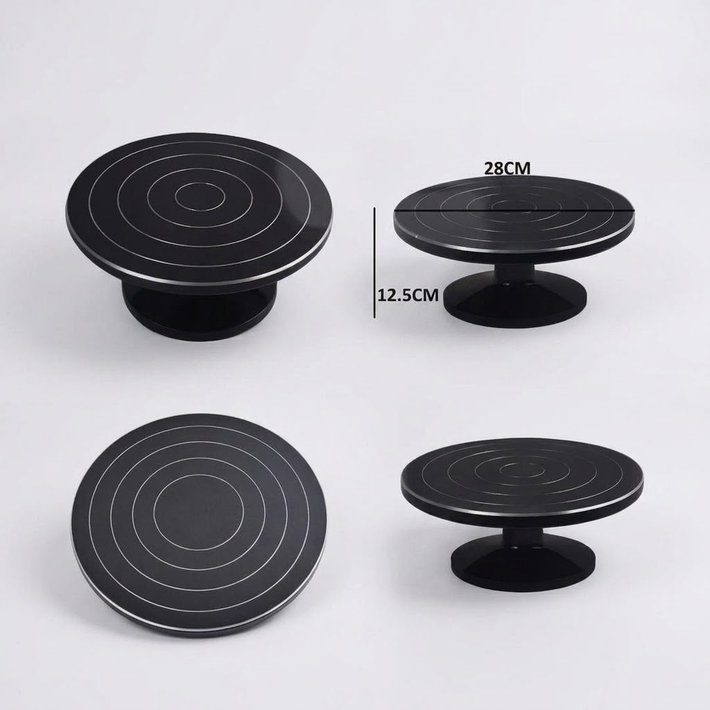 Metal Cake Turntable – Rotating Cake Decorating Stand for Icing & Decorating