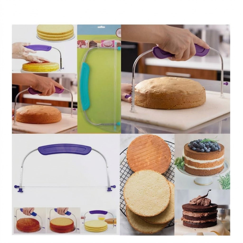 Cake Leveler – Adjustable Cake Slicing & Layering Tool for Decorating